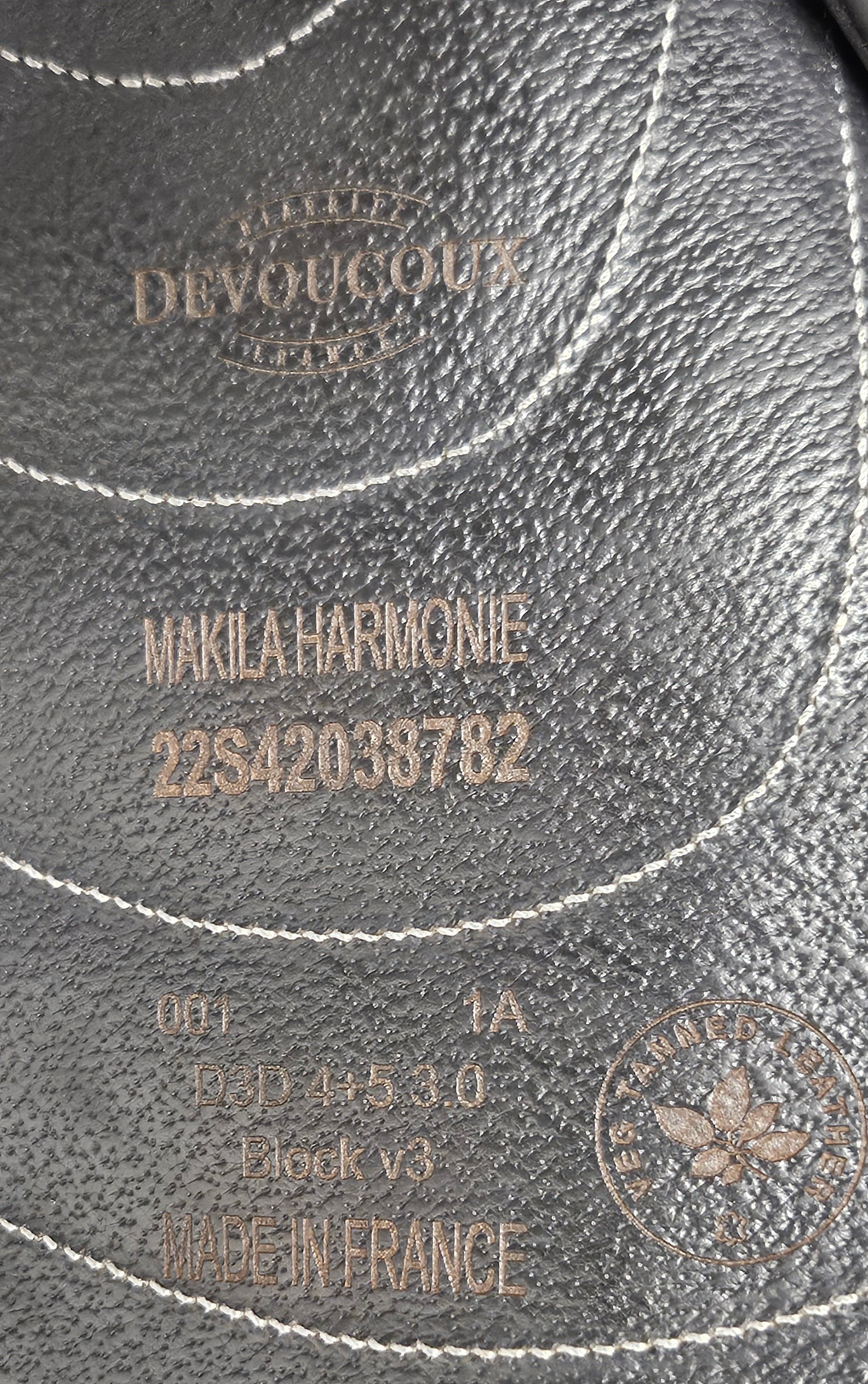 Devoucoux Makila Harmonie Dressyrsadel 17,"/N