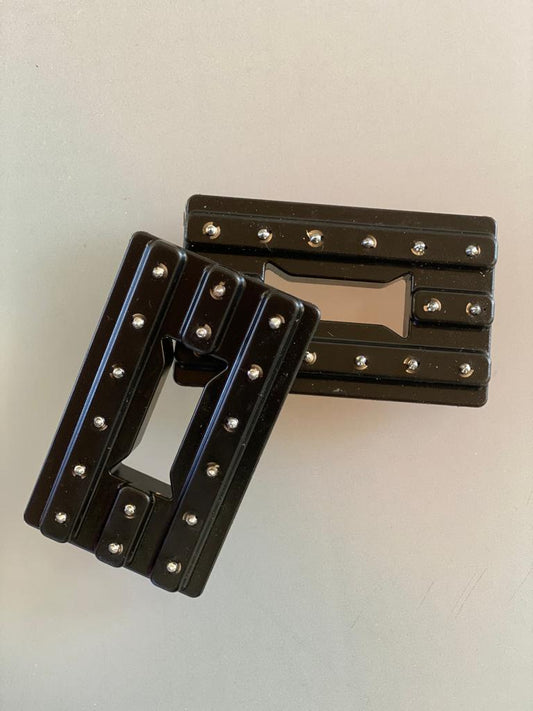 Fotplatta med metallpiggar till RIB Stigbygel